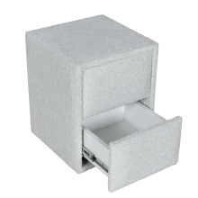 Нощно шкафче за спалня CANCUN - сребърен AN Нощно шкафче за спалня CANCUN - сребърен AN