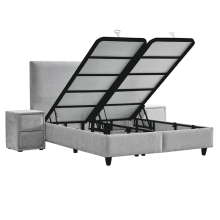 Тапицирана спалня с матрак COMO 180 x 200 - сребърен AN Тапицирана спалня с матрак COMO 180 x 200 - сребърен AN