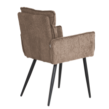 Трапезен стол с подлакътници IKSAN - кафяв R38