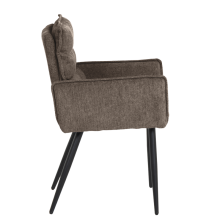 Трапезен стол с подлакътници IKSAN - тъмнокафяв R45 Трапезен стол с подлакътници IKSAN - тъмнокафяв R45