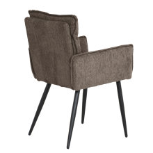 Трапезен стол с подлакътници IKSAN - тъмнокафяв R45 Трапезен стол с подлакътници IKSAN - тъмнокафяв R45