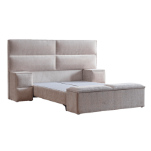 Тапицирана спалня с матрак PUZZLE 160 x 200 - бежов 03 Тапицирана спалня с матрак PUZZLE 160 x 200 - бежов 03