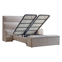 Тапицирана спалня с матрак PUZZLE 160 x 200 - бежов 03 Тапицирана спалня с матрак PUZZLE 160 x 200 - бежов 03