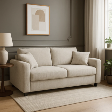 Разтегателен диван - тройка LOMELA - шампанско L08