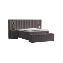 Тапицирана спалня с матрак FLORIDA 180 х 200 - сив 29 Тапицирана спалня с матрак FLORIDA 180 х 200 - сив 29