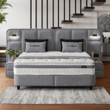 Тапицирана спалня с матрак ATHENA 180 х 200 - сив 16 Тапицирана спалня с матрак ATHENA 180 х 200 - сив 16
