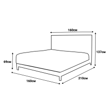 Тапицирана спалня с матрак MINI MOONLIGHT 160 х 200 - крем 01 Тапицирана спалня с матрак MINI MOONLIGHT 160 х 200 - крем 01