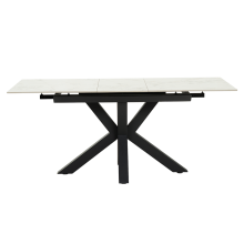 Разтегателна трапезна маса STARGARD - бял гланц Разтегателна трапезна маса STARGARD - бял гланц