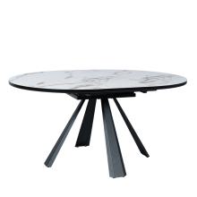 Разтегателна трапезна маса DOMINIK - бяла Разтегателна трапезна маса DOMINIK - бяла