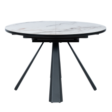 Разтегателна трапезна маса DOMINIK - бяла Разтегателна трапезна маса DOMINIK - бяла