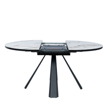 Разтегателна трапезна маса DOMINIK - бяла Разтегателна трапезна маса DOMINIK - бяла