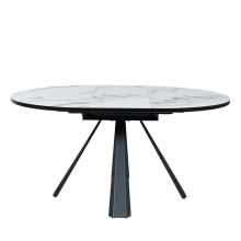 Разтегателна трапезна маса DOMINIK - бяла Разтегателна трапезна маса DOMINIK - бяла