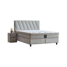 Тапицирана спалня с матрак SIESTA 160 x 200 - сив 02 Тапицирана спалня с матрак SIESTA 160 x 200 - сив 02
