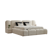 Тапицирана спалня с матрак BUMBY 180 x 200 - бял 01 Тапицирана спалня с матрак BUMBY 180 x 200 - бял 01