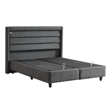 Тапицирана спалня с матрак COTTON 180 x 200 - графит 501 Тапицирана спалня с матрак COTTON 180 x 200 - графит 501