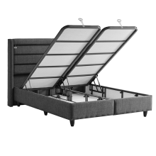 Тапицирана спалня с матрак COTTON 180 x 200 - графит 501 Тапицирана спалня с матрак COTTON 180 x 200 - графит 501