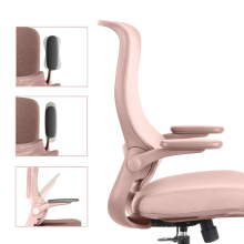 Ергономичен стол BAKU - светлорозов Ергономичен стол BAKU - светлорозов