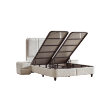 Тапицирана спалня с матрак HUGO 180 x 200 - перла SY Тапицирана спалня с матрак HUGO 180 x 200 - перла SY