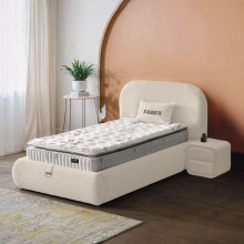 Тапицирано легло с матрак FABER 90 х 200 - лате 06 Тапицирано легло с матрак FABER 90 х 200 - лате 06