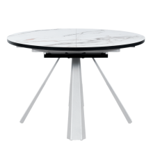 Разтегателна трапезна маса DOMINIK - бял 02