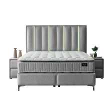 Тапицирана спалня с матрак MINI MOONLIGHT 160 х 200 - сив 620