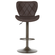 Бар стол DALVEY - тъмнокафяв