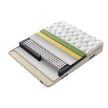 Тапицирана спалня с матрак LUMERA 160 х 200 - шампанско 318