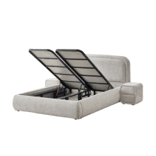 Тапицирана спалня с матрак NOVA 140 х 200 - перла SY