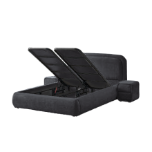 Тапицирана спалня с матрак NOVA 180 x 200 - сив 18