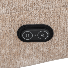 Електрическо масажно кресло с табуретка SINES - крем