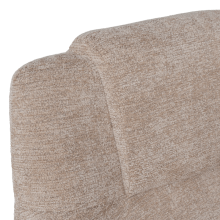 Електрическо масажно кресло с табуретка SINES - крем