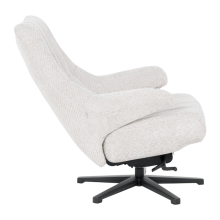 Кресло с табуретка ALFENA - крем