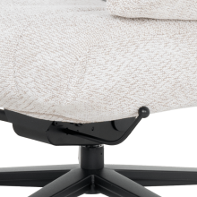 Кресло с табуретка ALFENA - крем