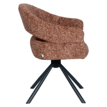 Трапезен стол SACABA - тъмнокафяв