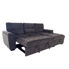 Ъглов разтегателен диван BENI десен - графит