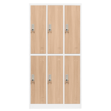 Метален шкаф Carmen CR-1243 J - бял-бук