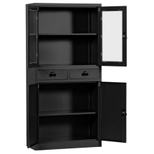 Метален шкаф Carmen CR-1247 J SAND  - черен