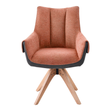 Трапезен стол NOVARA - оранжев