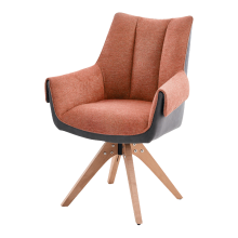 Трапезен стол NOVARA - оранжев