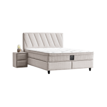 Тапицирана спалня с матрак SIESTA 160 x 200 - перла SY