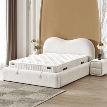 Тапицирана спалня с матрак LUNAMORE 160 x 200 - крем АN Тапицирана спалня с матрак LUNAMORE 160 x 200 - крем АN